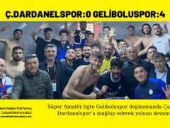 Ç.Dardanelspor:0 Geliboluspor:4